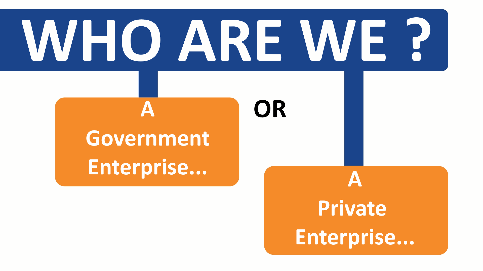 Who are we - A Government Enterprise or Private Enterprise?